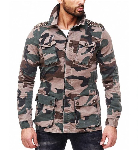 Parka jeans uomo kingz field - jeans,