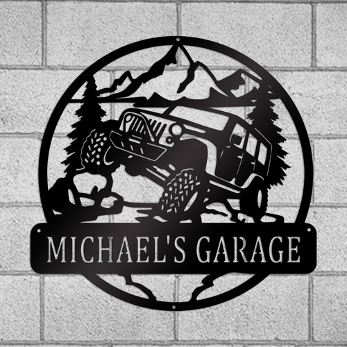Insegna metallo garage - insegna, in