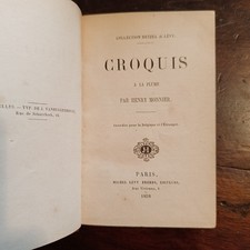 MonNier Henry Croquis à la plume. Collection Hetzel & Lévy