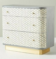 Cassettiera antica in osso con