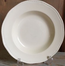 Porcellana Inglese Piatto Fondo Creamware Wood & Sons Microonde Lavastoviglie