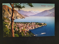 MENAGGIO LAGO DI COMO GIARDINO PANORAMA LOMBARDIA ED. BRUNNER BARCA RIVA CHIESA