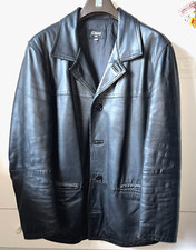 GIACCA IN MORBIDA PELLE NERA "CINTI"  ANNI 2000 - VINTAGE