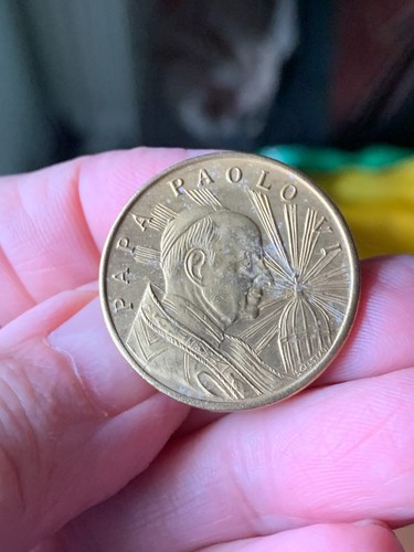 Medaglia placcato oro papa - oro,