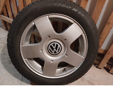 4  Pneumatici Auto Pirelli 185 60 15 Gomme Winter  usati + CERCHI LEGA VW POLO