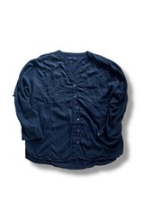 NEXT Blusa effetto denim navy