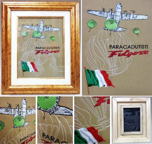 Quadro drappo ricamo soggetto - quadro,