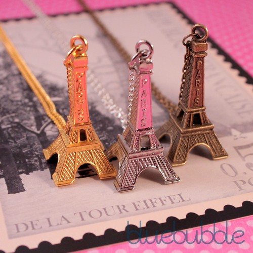 Eiffel tower necklace - necklace, 30"