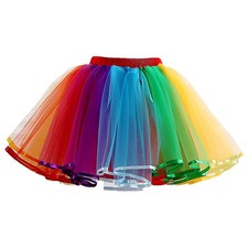  Gonna in Tulle Bambina Tutù Per Ragazze SWATH TUTU SWRITT Colorata