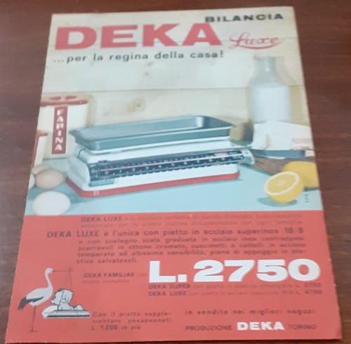 Pubblicità bilancia deka - bilancia,