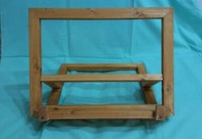 Leggio in legno massello da tavolo colore noce chiaro Duglas 31x41