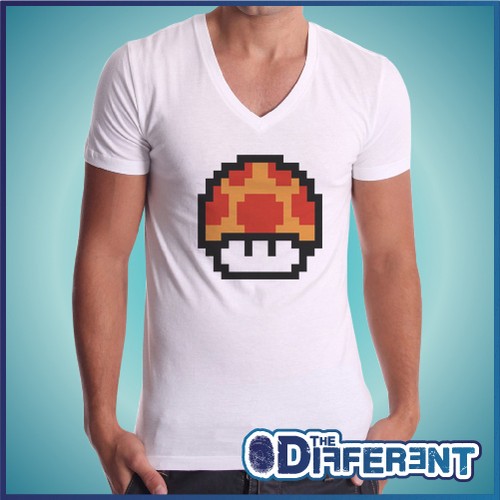 Shirt collo mushroom - collo, mario