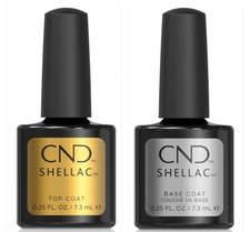**Set CND Shellac Base & Top Coat Orginal 2 * 7,3 ml Nuovo ! ?