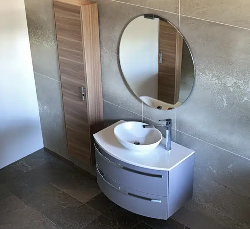 Mobile bagno curvo - mobile, 85,5+35