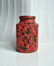 Bellissimo vaso ceramica FAT LAVA Scheurich W. Germany 282-16/70's Jura Decor