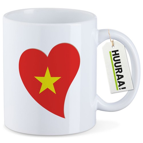 Tazza caffè vietnam bandiera - tazza,