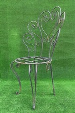 SEDIA IN VERO FERRO PIENO BATTUTO A MANO - ARTIGIANALE - DA GIARDINO, ESTERNO