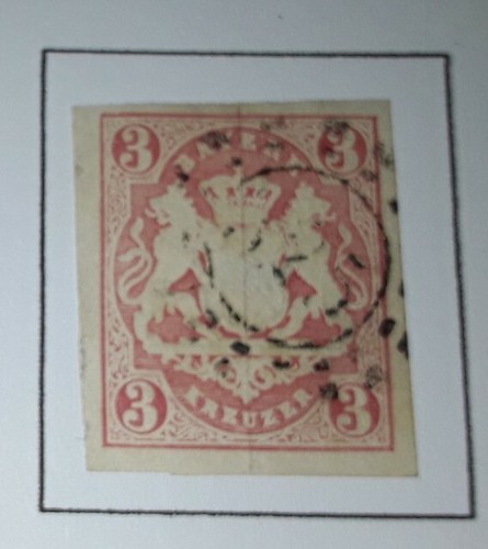 Baviera 1867 sg37 rose - , fu