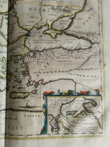 Antica carta geografica epoca - antica,