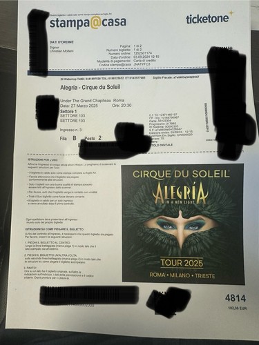 Biglietti cirque soleil - biglietti, du