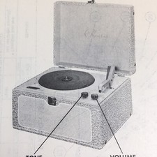 Giradischi Phonola 1954 modello TK2146, -2 manuale riparazione schema filo di servizio