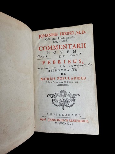 1726 commentarii novem - commentarii, de