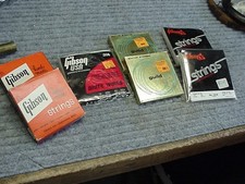 Corde chitarra vintage NOS Gibson (7 set) anni 50 60 70 custodia caramelle