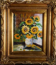Immagine olio holz fiori - immagine, /