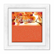 Quadro mattonella Ceramica Modern 29x29 cm con significato del nome Eleonora
