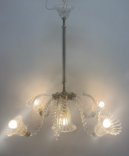 Lampadario vintage attribuito - lampadario,
