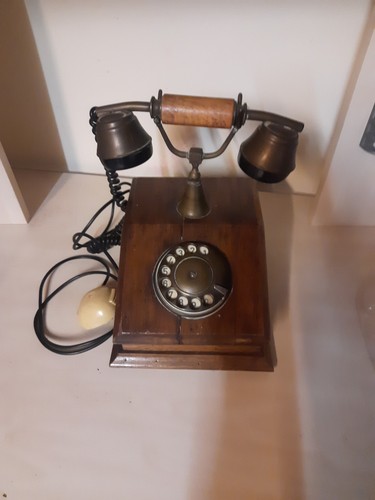 Telefono vintage legno - telefono,
