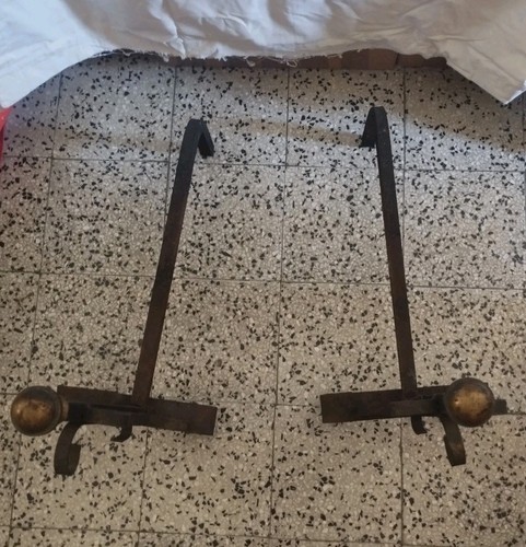 Coppia vecchi alari per - coppia,
