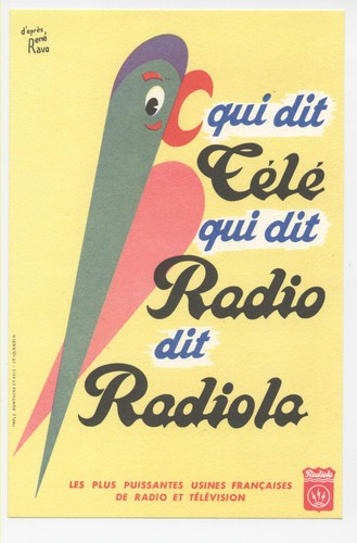 Buvard radio television - buvard,
