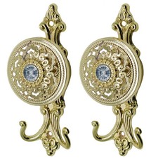 Xiaoyztan Fermatenda in Metallo Intagliato Elegante Cravatta Drappeggio Design Vintage...