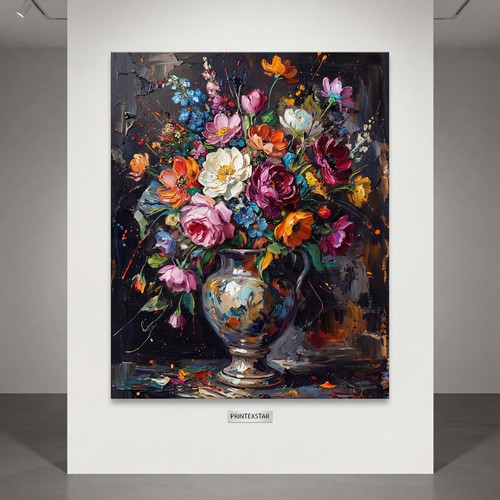 Fiori colorati vaso - fiori,
