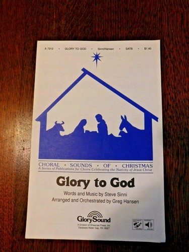Glory god sabt - sabt, piano