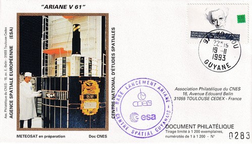 Cnes 1993 fusée ariane - fusée, 61