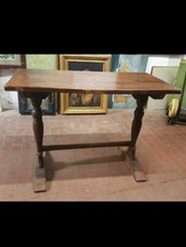 Tavolo Rustico in rovere gambe tornite. Italia Sec. XX 85x118x56 Rustic  Table ^