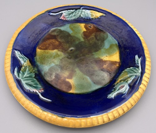 Piatto foglia maiolica - , inglese