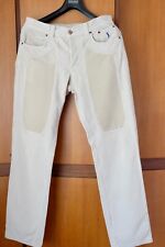 JECKERSON pantaloni uomo in velluto a coste con inserti in alcantara taglia 36