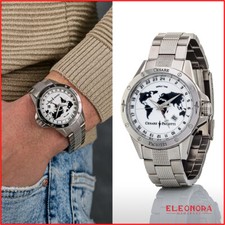 orologio da uomo in acciaio inox cesare paciotti con fuso orario e datario per i