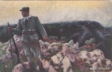 TOMMASO CASCELLA WWI - In ricognizione (Conca di Plezzo) (Serie 2, N.7) 1916
