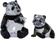 Cristallo Swarovski Mamma Panda e Cucciolo 900918 annual edition 2008 scs Pandas