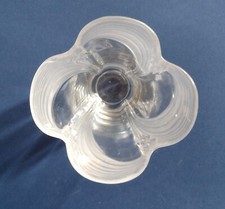 Vaso in vetro decò con vetro