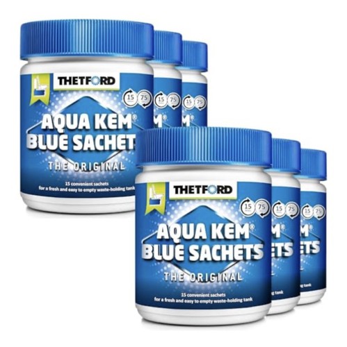 Tethford aqua kem blue sachets - blue,