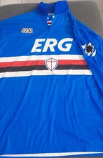 maglia Roberto Mancini Sampdoria stagione 95/96 indossata da lui e mai lavata