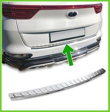 Protettore Paraurti Posteriore per Kia Sportage IV Ql 2015-2018 IN Acciaio Cromo