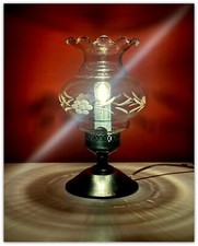 Lampade da comodino con paralume in cristallo