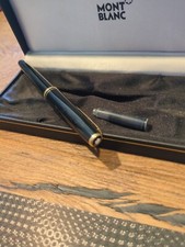 PENNA STILOGRAFICA-MONTBLANC GENERATION-RESINA NERA-ORO14 K -CUSTODIA ORIGINALE