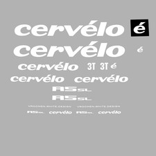 Cervelo R5SL bicycle decals, Adesivi: Bianco N.12